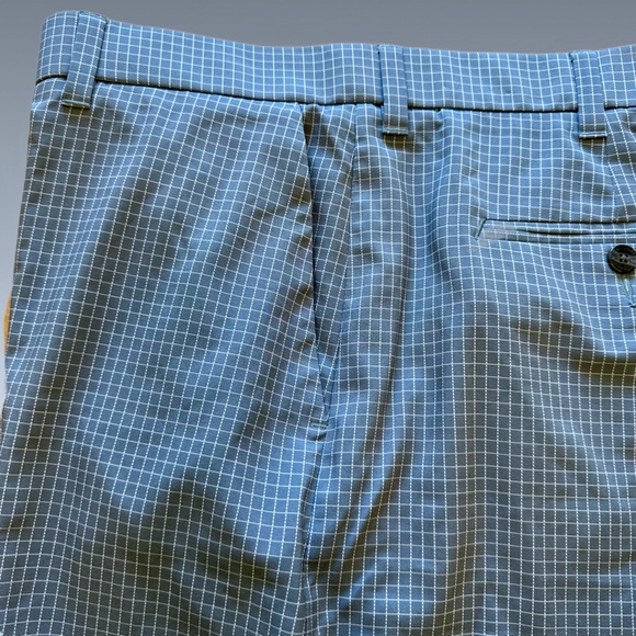 CALLAWAY Men Golf Shorts Flat front Stretch Opti Dri Media Pocket Blue White 40 - Picture 7 of 11